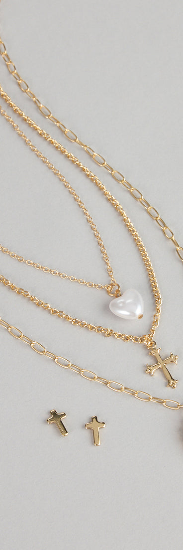 Golden Grace Necklace And Earrings Set