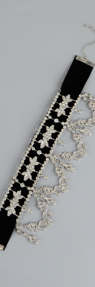 Royal Sparkle Rhinestone Choker