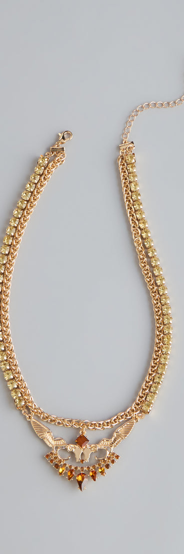 Radiant Wing Pendant Necklace