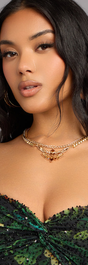 Radiant Wing Pendant Necklace