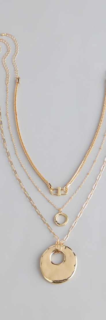 Polished Plans Three-Piece Necklace