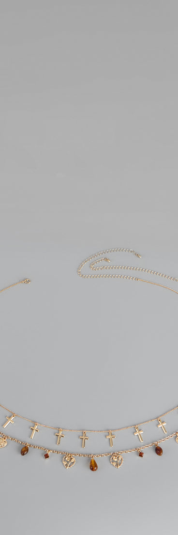 Golden Hour Charms Double Layer Belly Chain