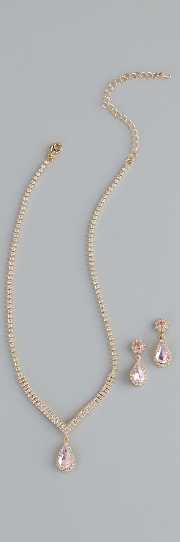 Sweet Luxe Rhinestone Jewelry Set