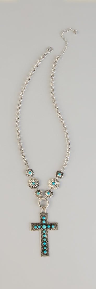 Wildflower Spirit Cross Necklace