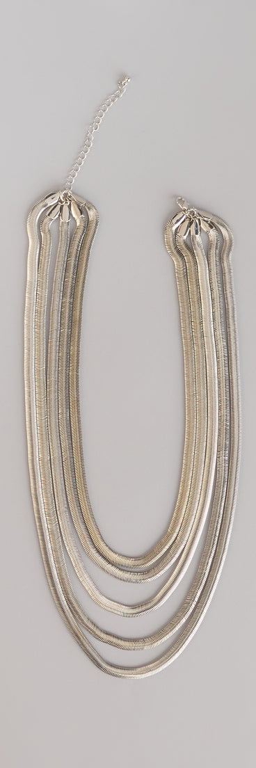 More Attitude Layered Snake Chain Necklace