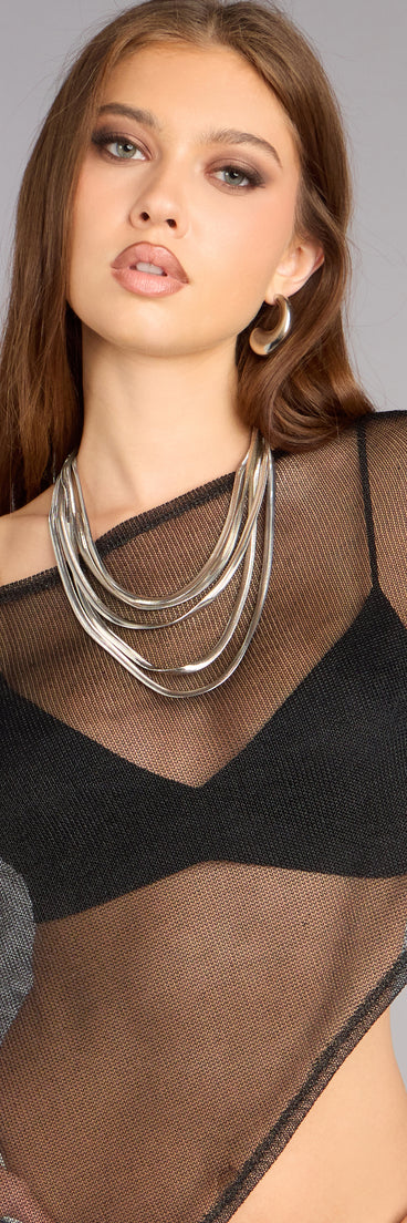 More Attitude Layered Snake Chain Necklace