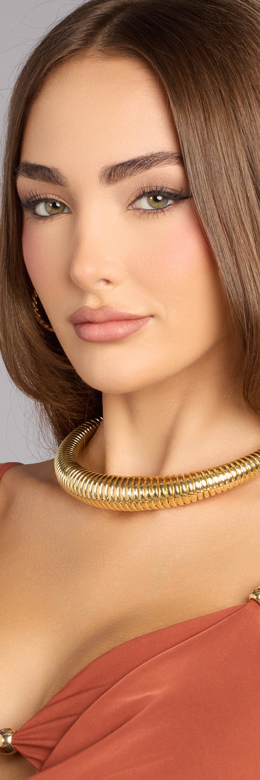 Elevated Drama Coiled Statement Necklace