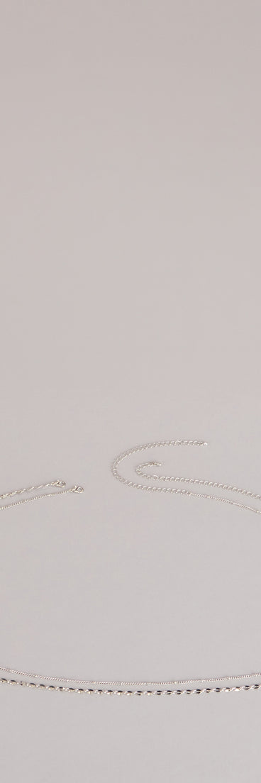 Sleek Shine Layered Waist Chain