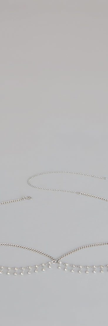 Dainty Drama Rhinestone Belly Chain