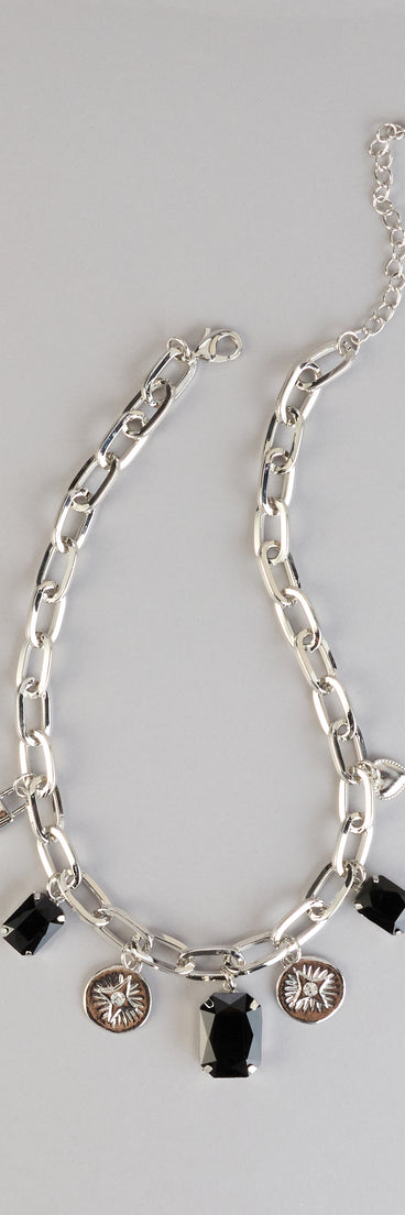 Bold Moves Only Statement Charm Necklace