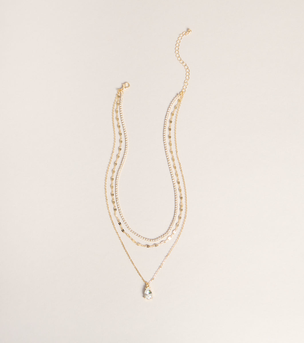First Class Bling First Class Sparkle Rhinestone Necklace & Windsor