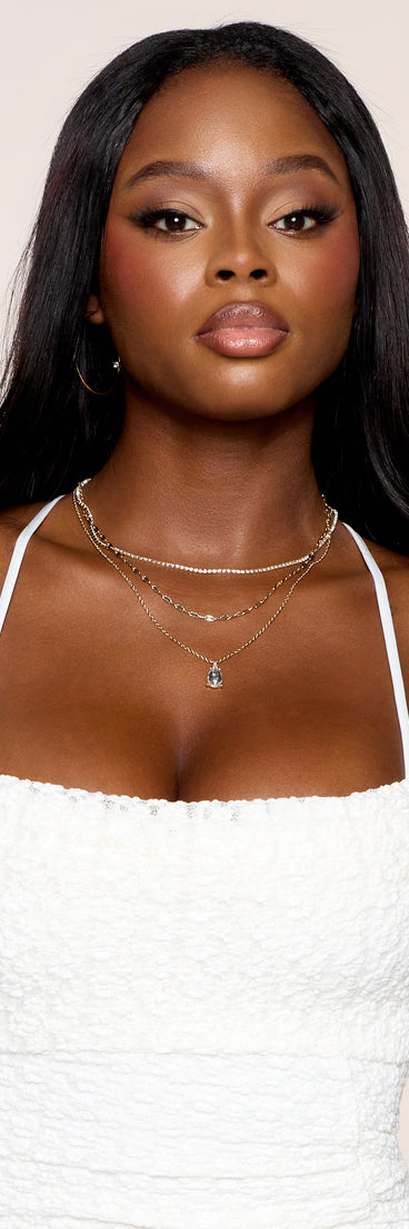 First Class Sparkle Rhinestone Necklace