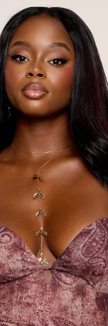 Softly Subtle Leaf Chain Necklace