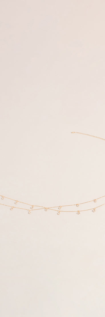 On Repeat Layered Stone Belly Chain