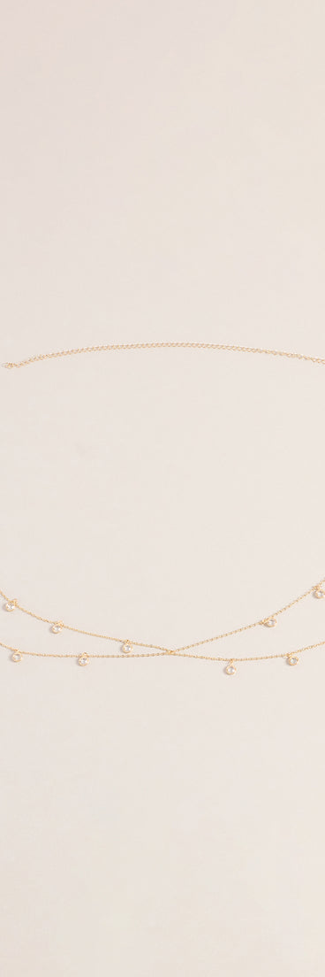 Pretty Shine Layered Stone Belly Chain