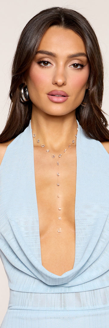 Barely There Shine Lariat Necklace