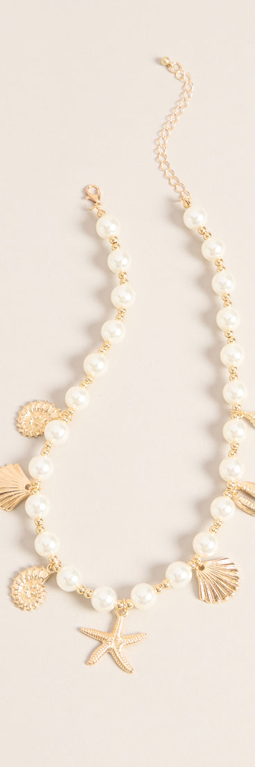 Coastal Charm Pearl Choker Necklace