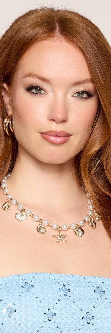 Coastal Charm Pearl Choker Necklace