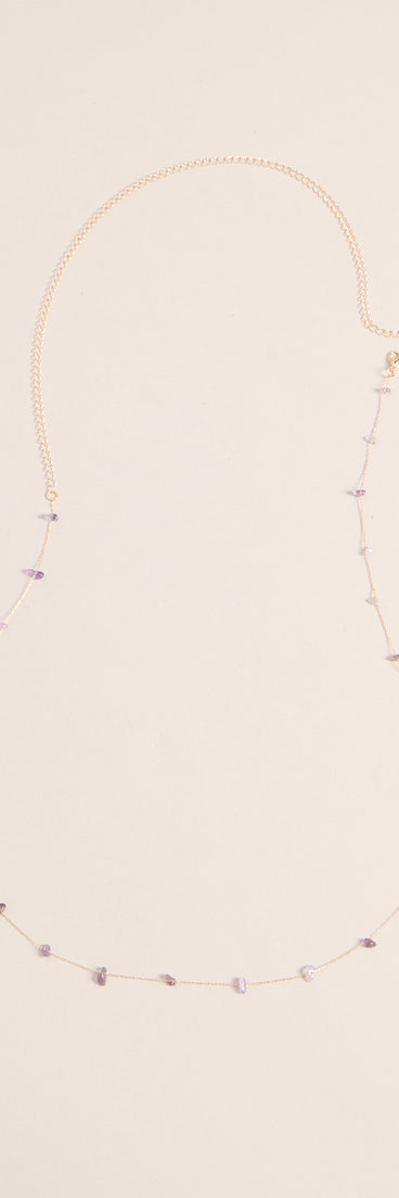 Delicate Details Stone Belly Chain