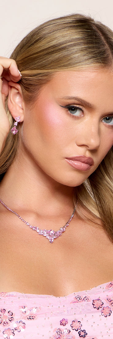 Flourish Necklace And Earrings Set