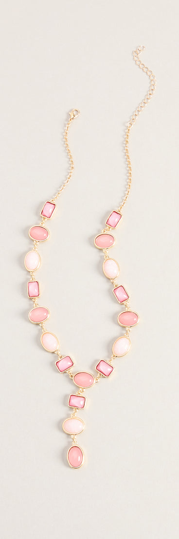 Sunset Mood Resin Stone Necklace
