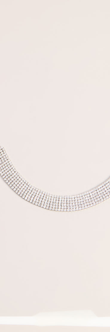 Front Row Sparkle Rhinestone Choker