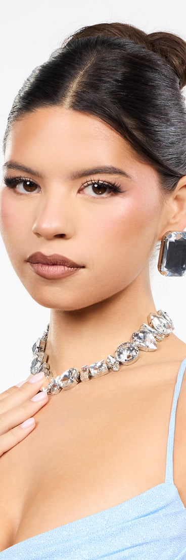 Opening Night Rhinestone Gem Choker