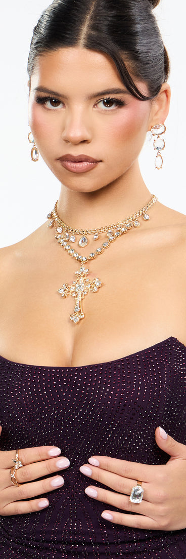 Heirloom Spark Cross Necklace