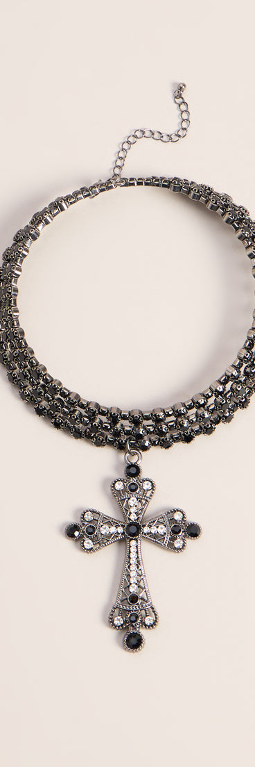 Midnight Revival Cross Choker