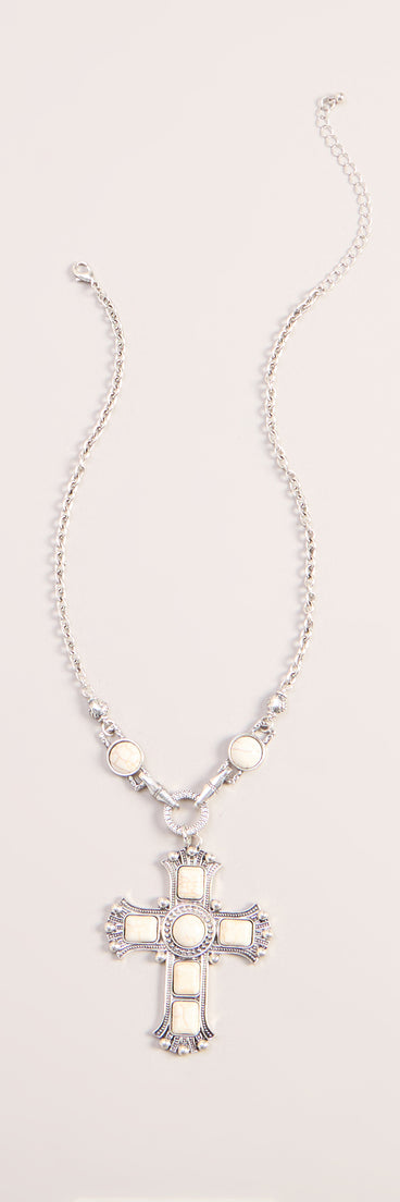 Chic Statement Cross Pendant Necklace