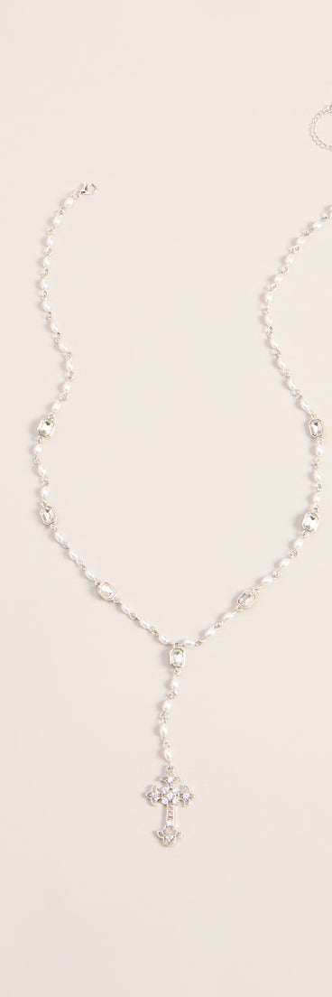 Charm Check Cross Necklace