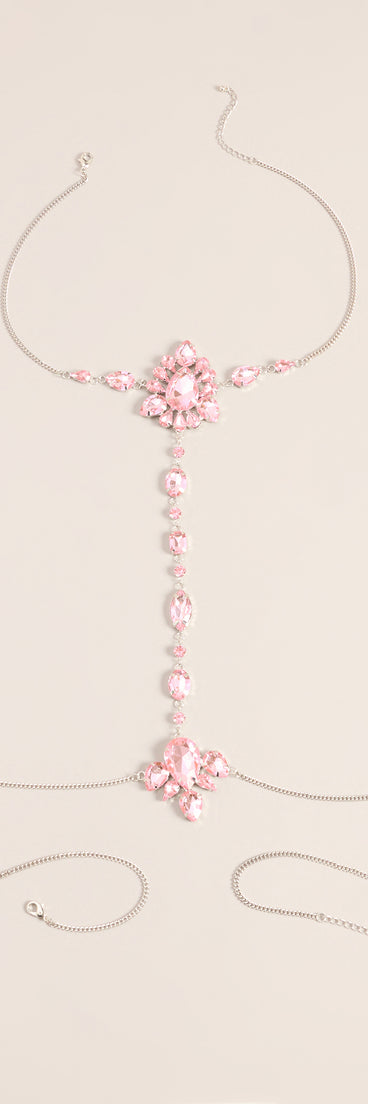 Dare To Drape Rhinestone Body Chain