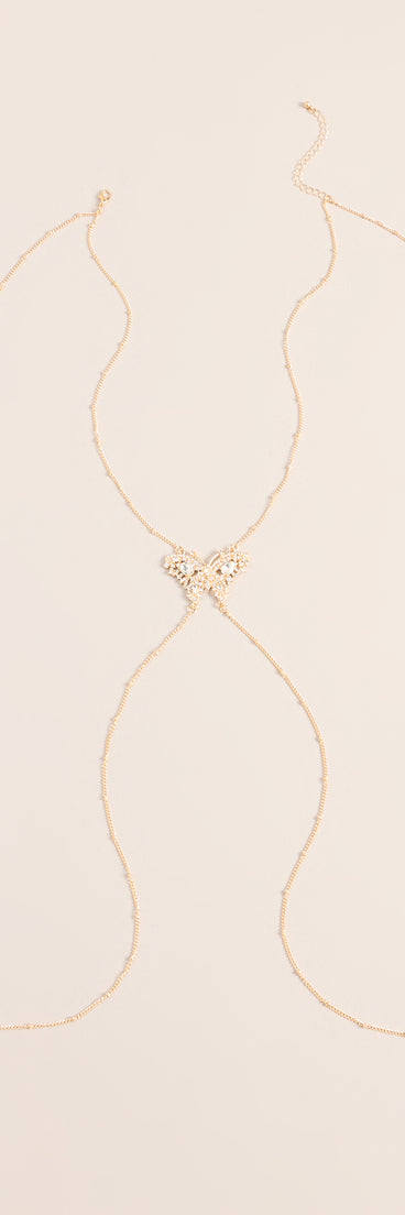 Butterfly Effect Rhinestone Body Chain