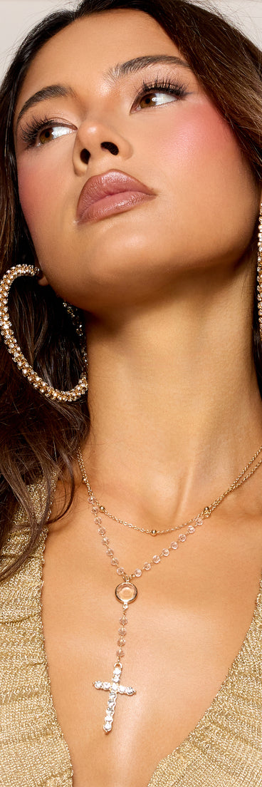 Faith In Detail Cross Charm Necklace