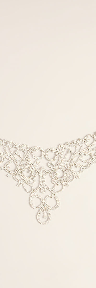 All Out Glam Rhinestone Collar Necklace