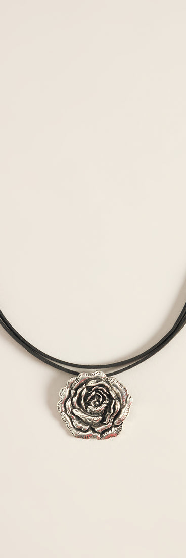 Petal With Attitude Rose Choker Necklace