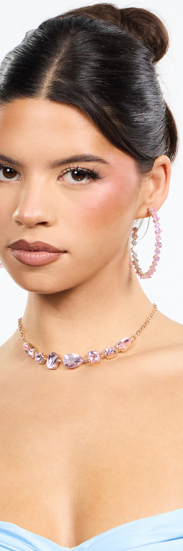 Polished Spark Rhinestone Necklace