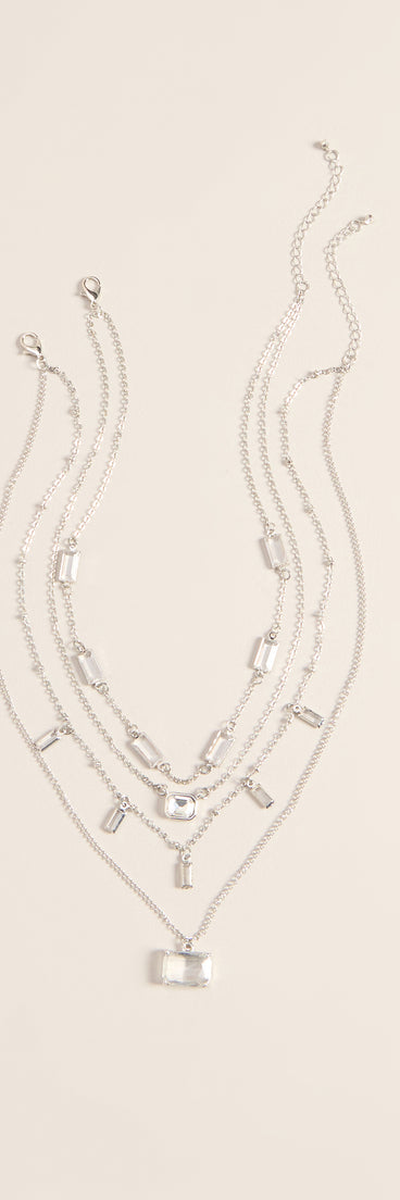Catch The Light Layered Necklace Set