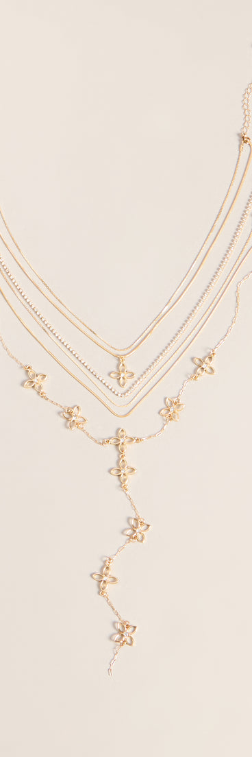 Petal Stack Three-Pack Necklace Set