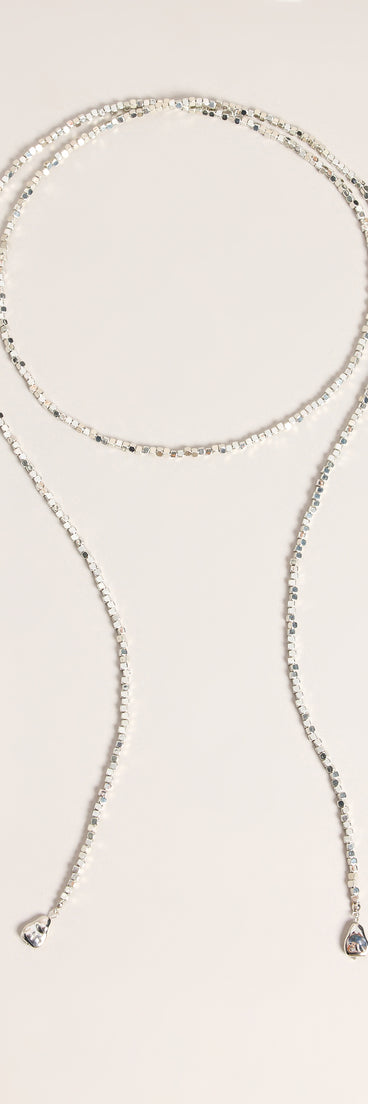 Wrap It Up Beaded Lariat Necklace