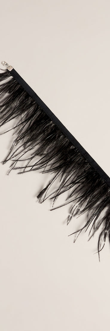 Feather Forecast Faux Feather Choker