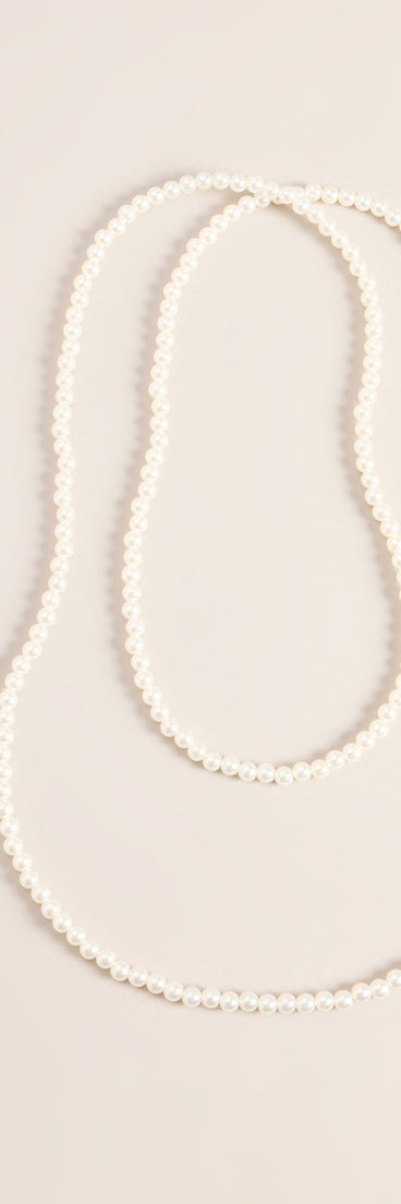 Double Take Pearl Necklace And Earring Set