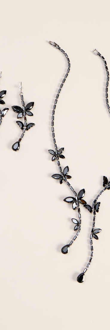 Dark Romance Necklace And Earrings Set