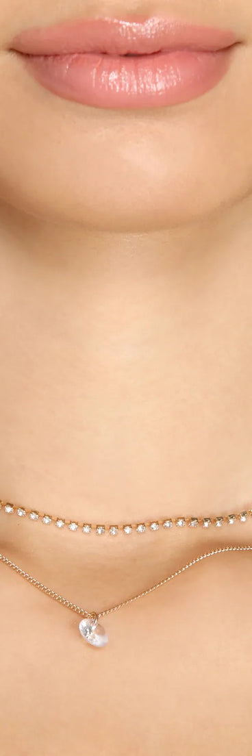 Dainty Cubic Zirconia Drop Necklace