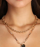 Heart Locket Necklace Set