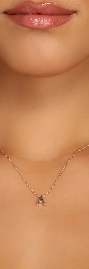 Initial Charm Necklace Set