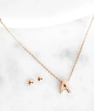 Initial Charm Necklace Set
