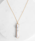 Set In Stone Marble Pendant