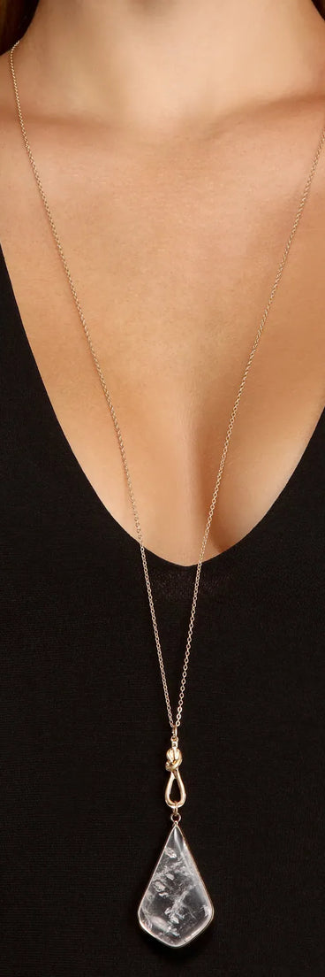 Over The Moonstone Pendant Necklace