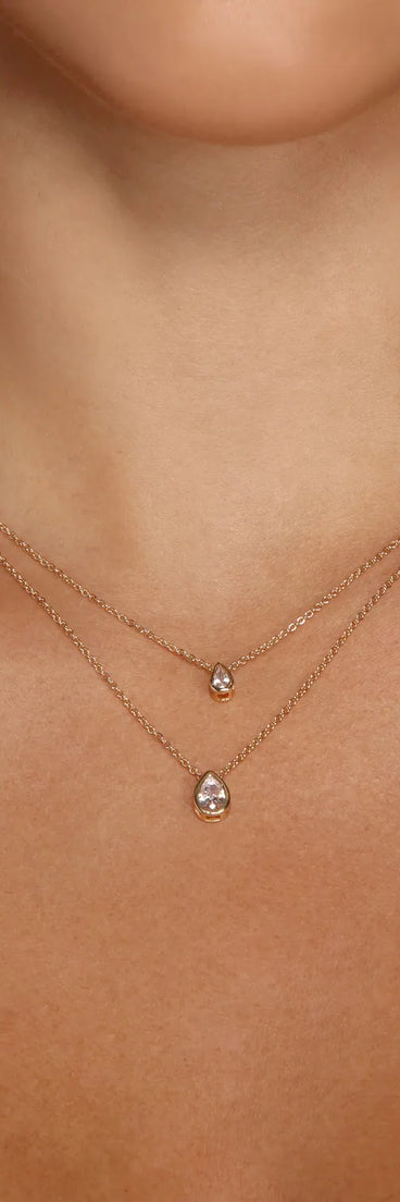 Petite Cubic Zirconia Necklace Set